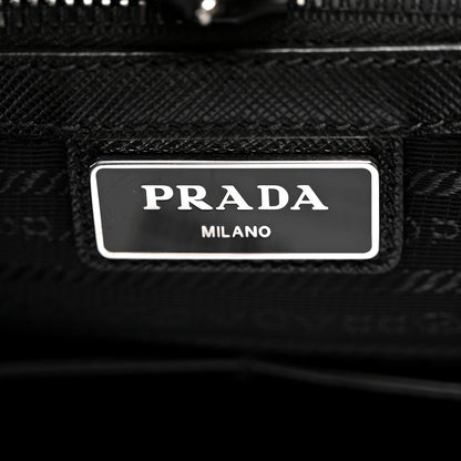 Prada Tessuto Nylon Saffiano Briefcase Black 5 of 9
