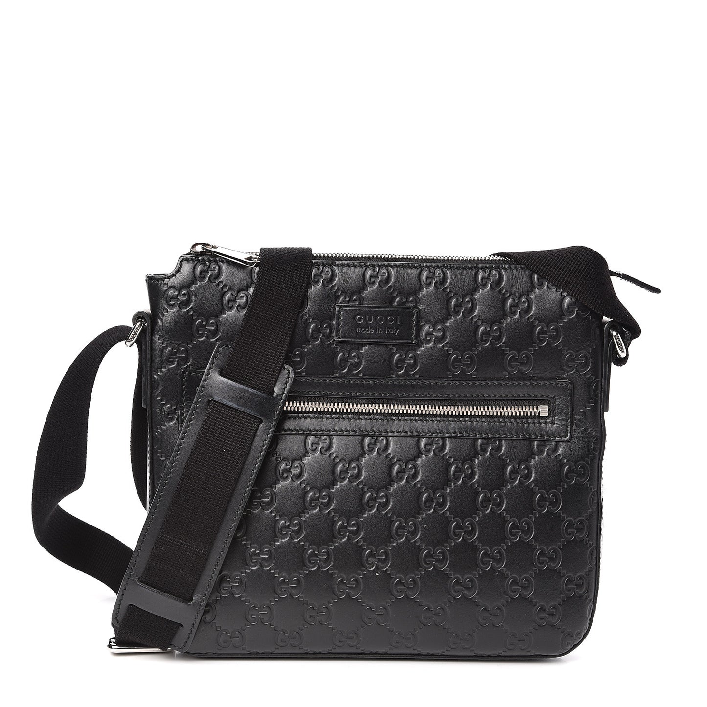Guccissima Signature Small Messenger Bag Black