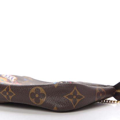 Louis Vuitton Monogram 2020 Christmas Animation Roller Coaster Mini Pochette Accessories Pivoine 7 of 9