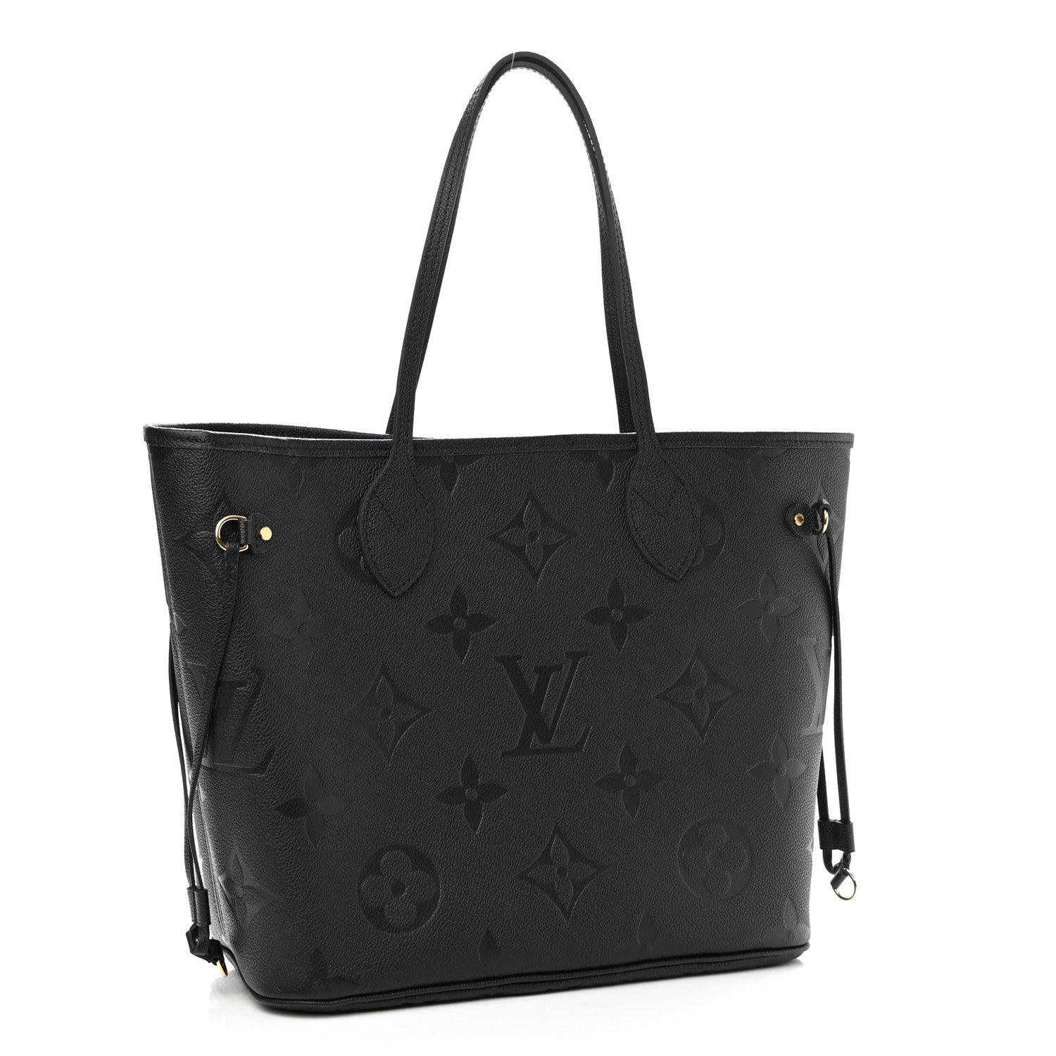 Louis Vuitton Empreinte Monogram Giant Neverfull MM Black 4 of 10