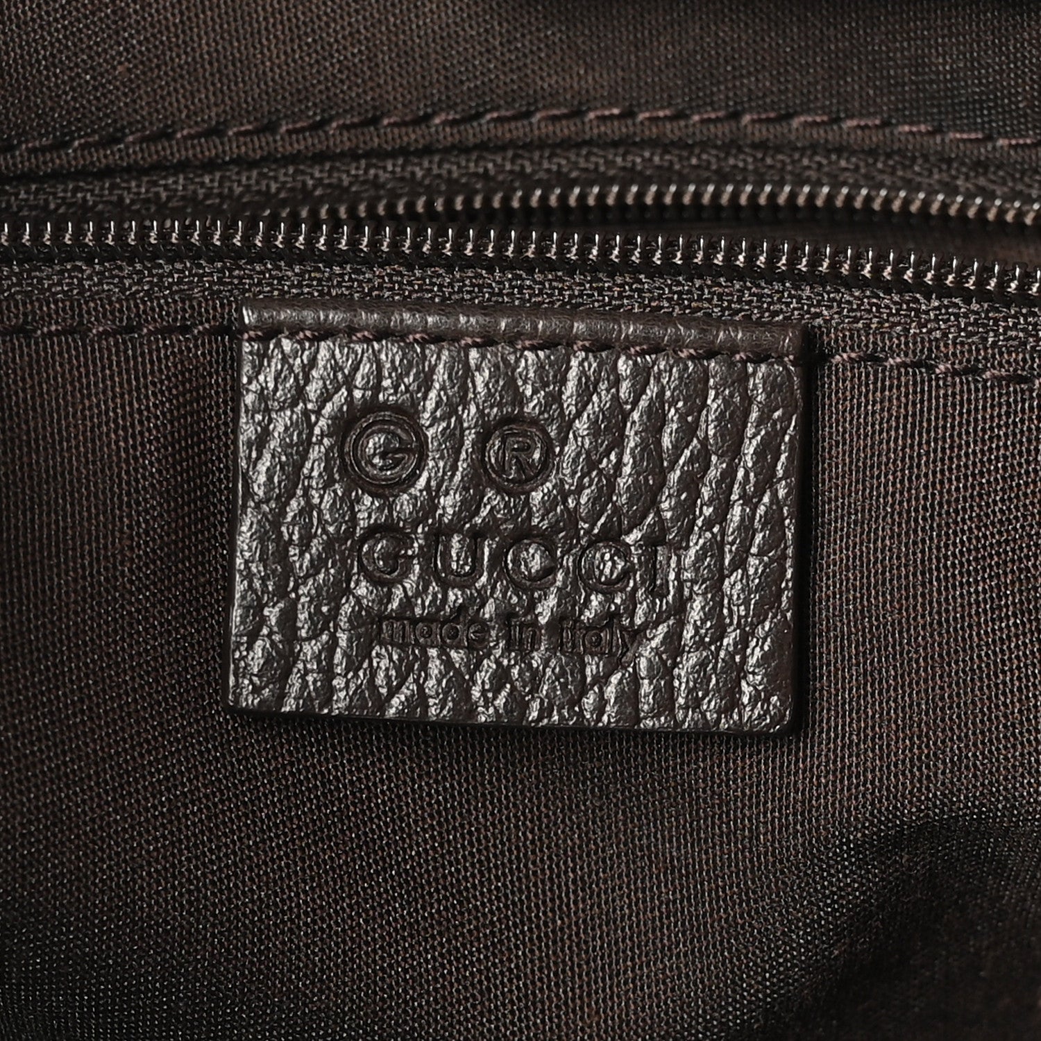 Gucci Monogram Medium Abbey Convertible Tote Dark Brown 6 of 10