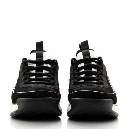 Chanel Velvet Calfskin Mixed Fibers CC Sneakers 41 Black 2 of 7