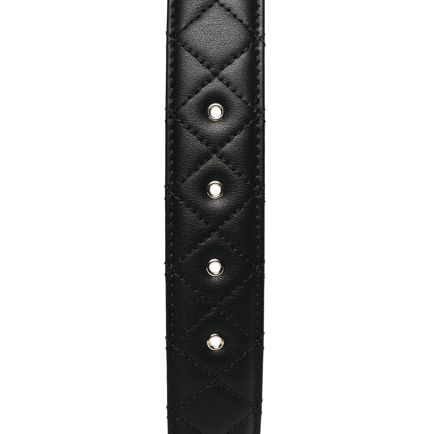 Calfskin Quilted CC Chain Belt 85 34 Black