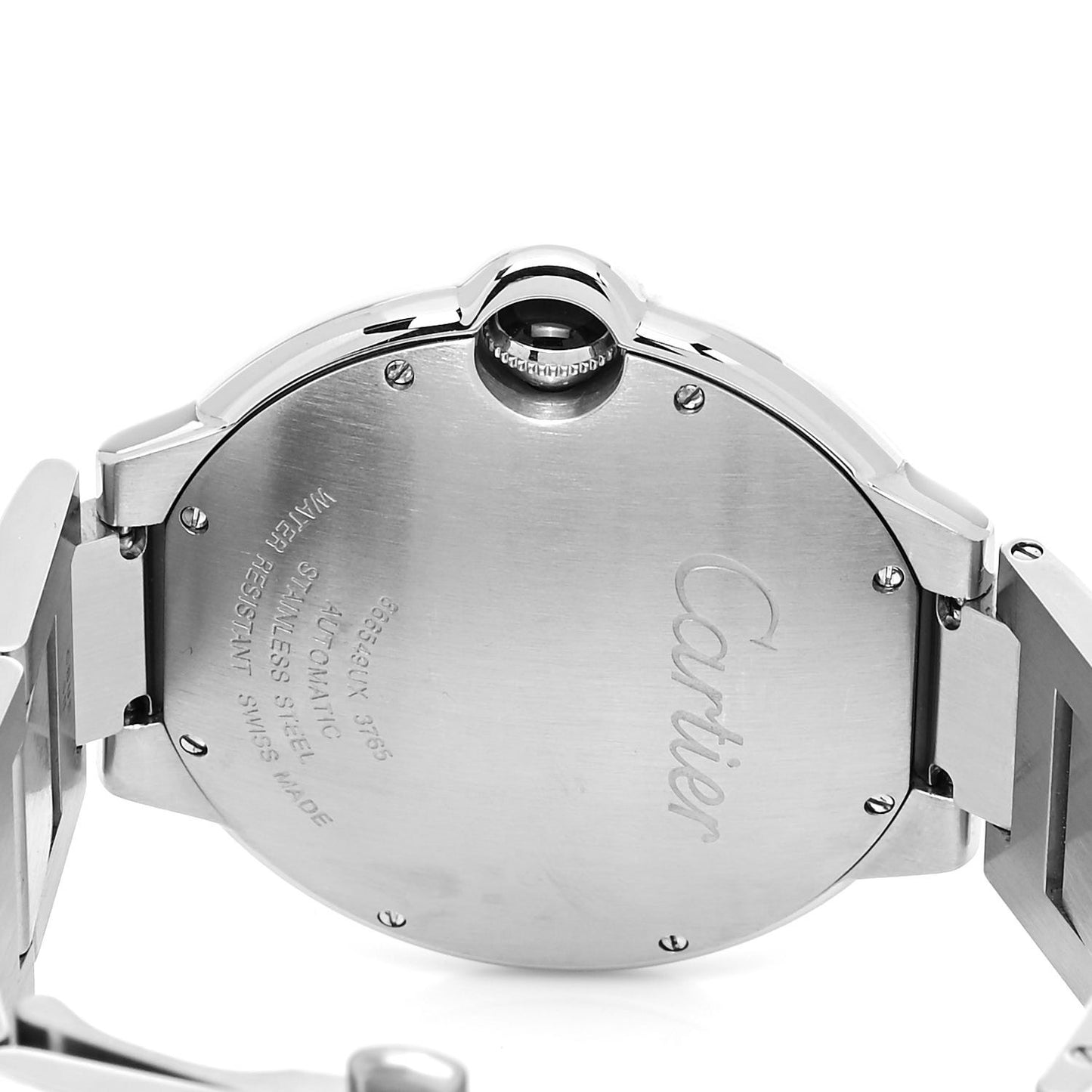 Stainless Steel 42mm Ballon Bleu De Cartier Automatic Watch Black