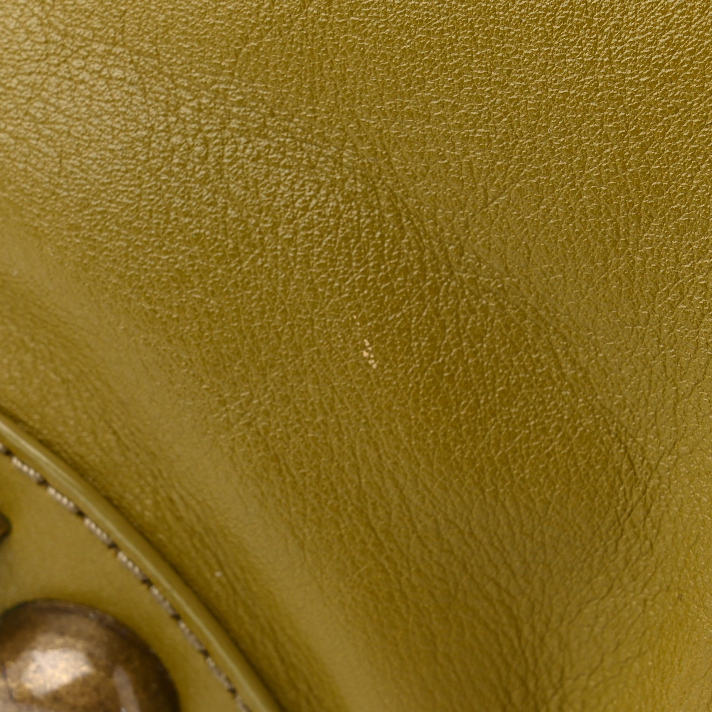 Calfskin Studded Alverton Hobo Green