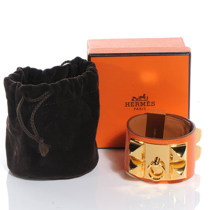 Hermes Swift Collier de Chien CDC Bracelet Small Orange 5 of 7