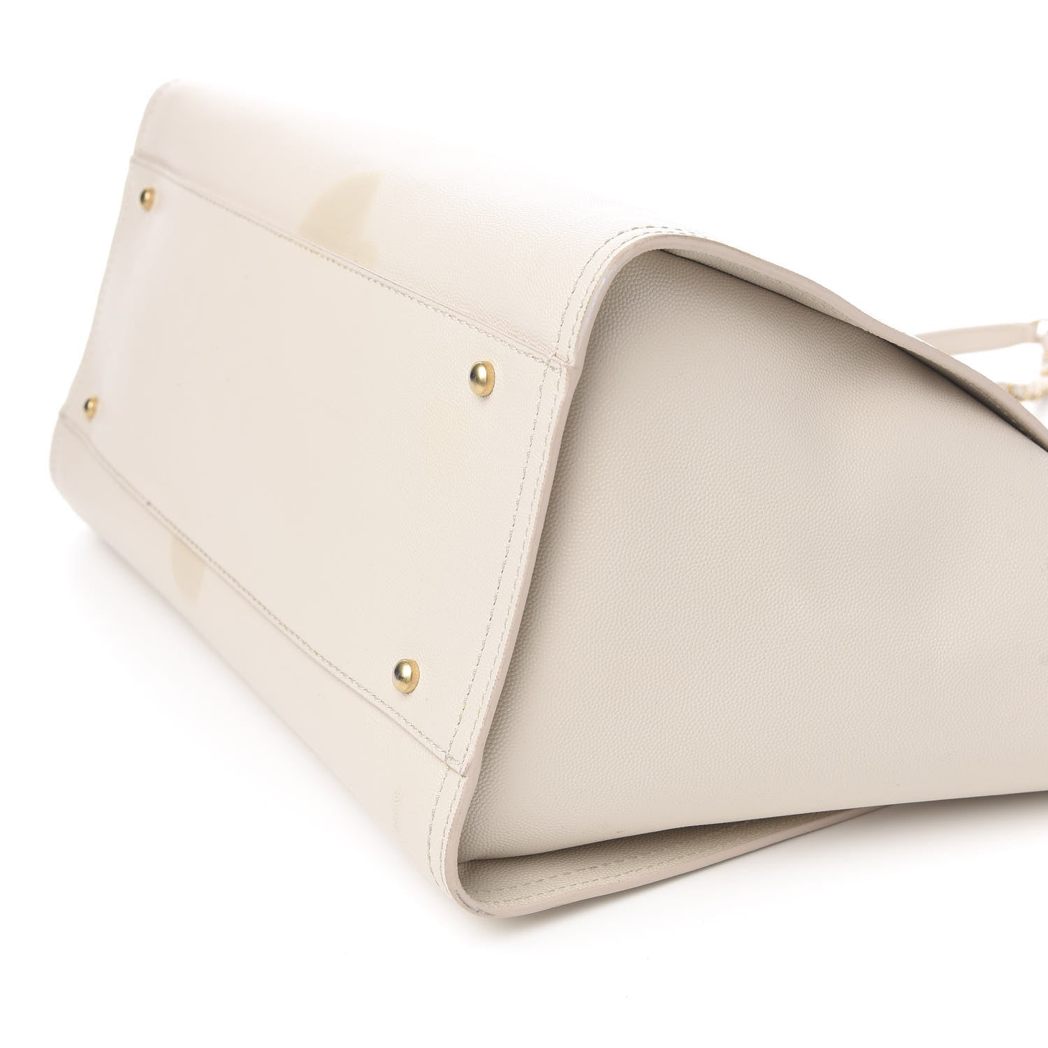 Chanel Caviar Medium Studded Deauville Tote Beige 11 of 12