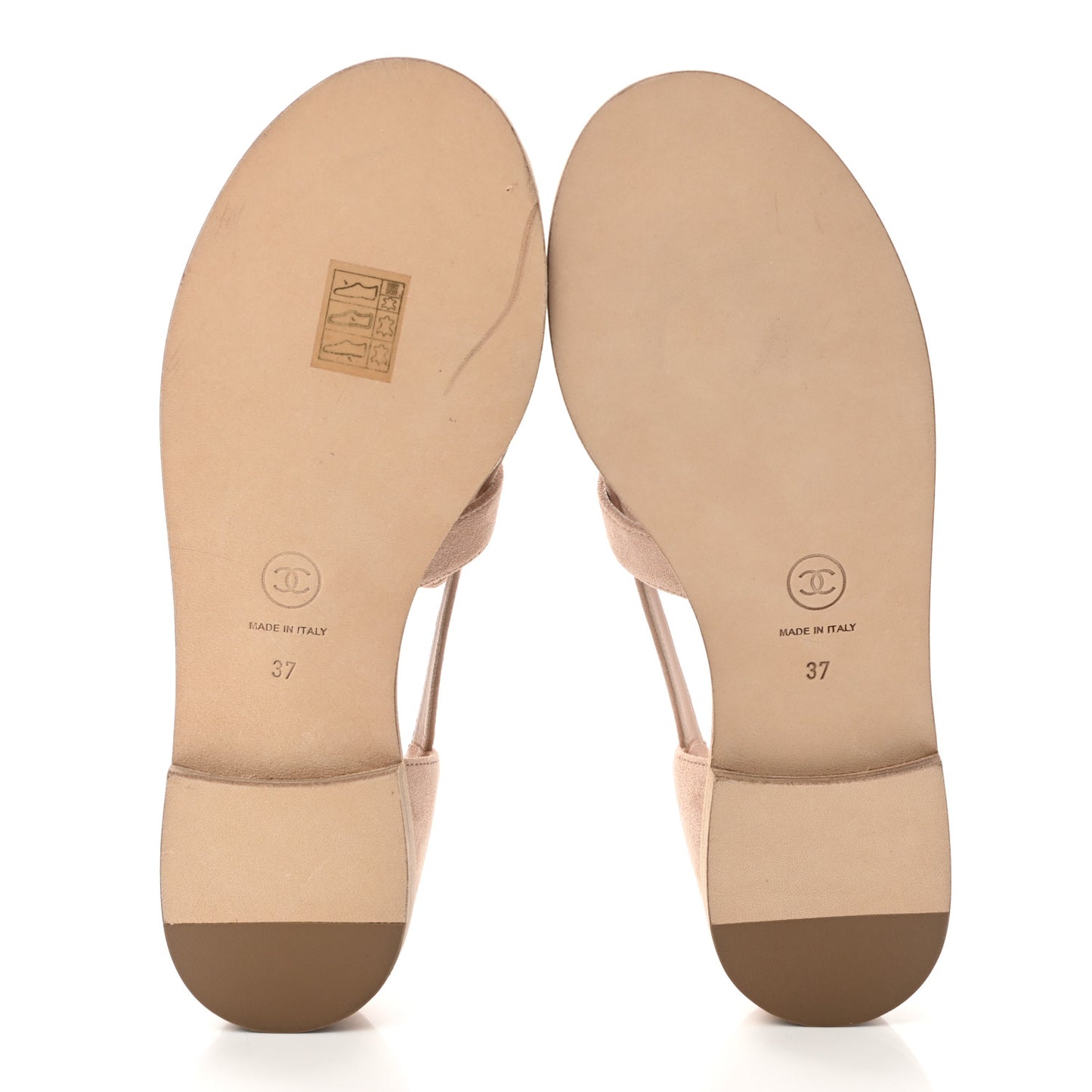 Suede Grosgrain Caged CC Sandals 37 Pink