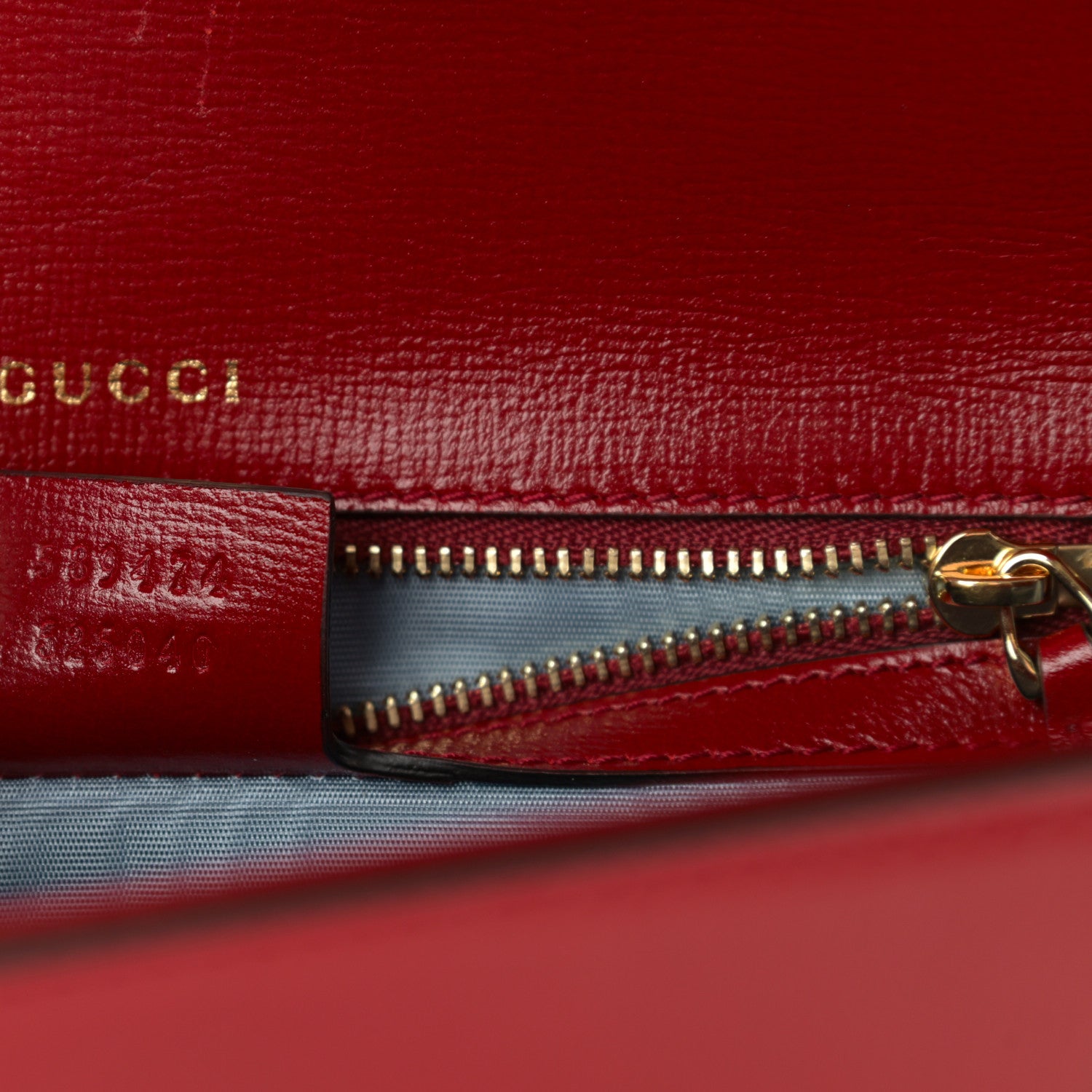 Gucci Textured Calfskin Small Torchon GG Ring Shoulder Bag New Cherry Red 7 of 10