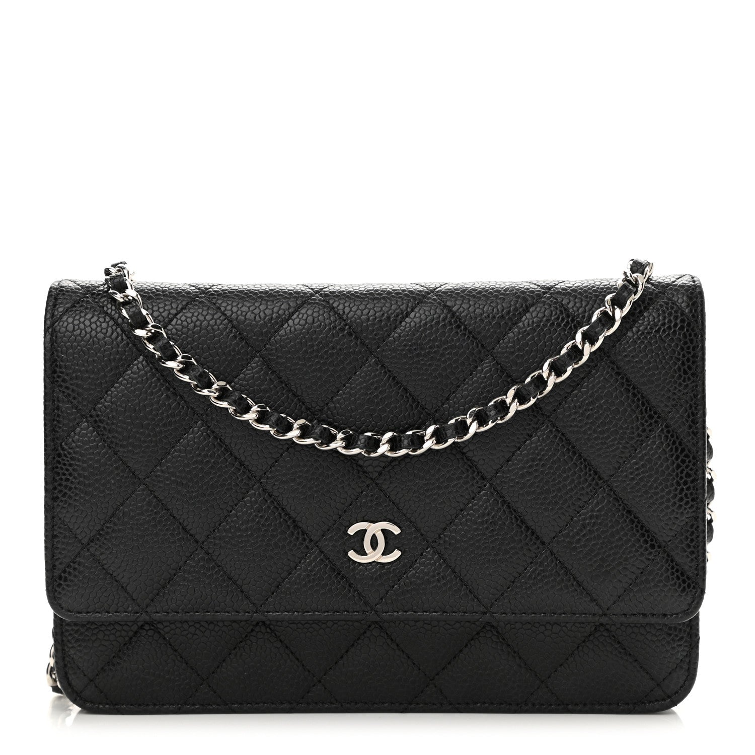 Chanel Caviar Quilted Wallet On Chain WOC Black 1 of 11