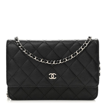 Chanel Caviar Quilted Wallet On Chain WOC Black 1 of 11