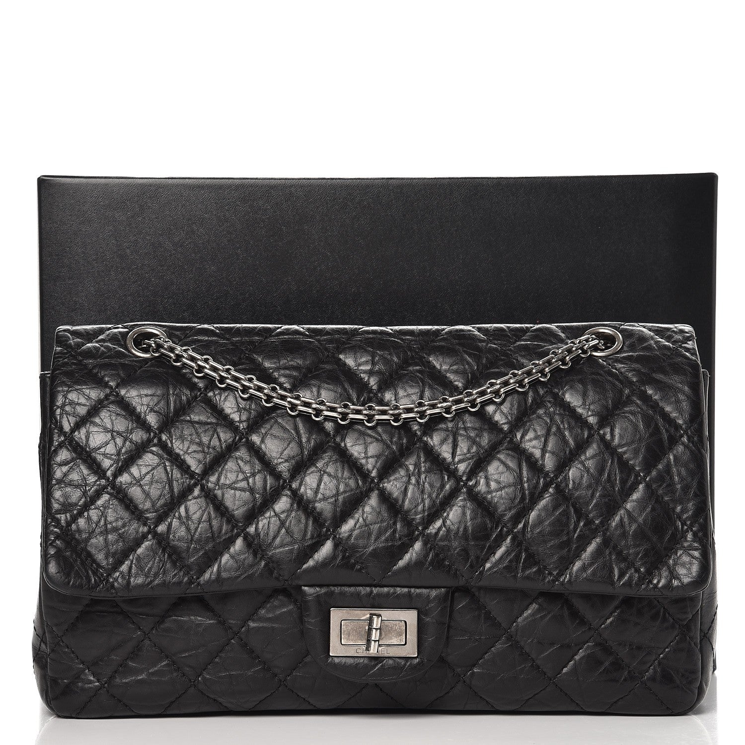 Chanel Aged Calfskin Quilted 2.55 Reissue 227 Flap Black 10 of 10