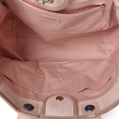 Chanel Canvas Large Deauville Tote Pink 5 of 16