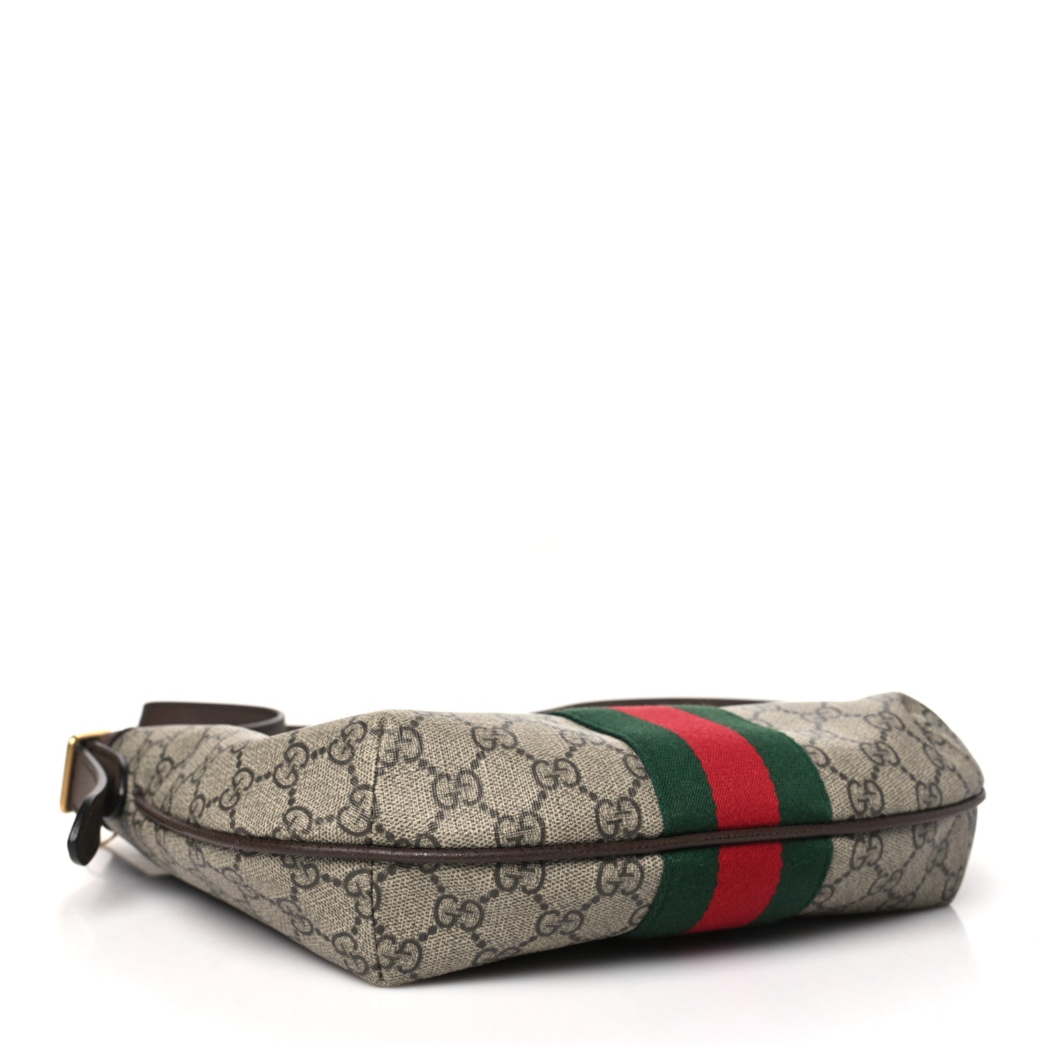 Gucci GG Supreme Monogram Web Small Ophidia Half Moon Hobo Brown 4 of 11