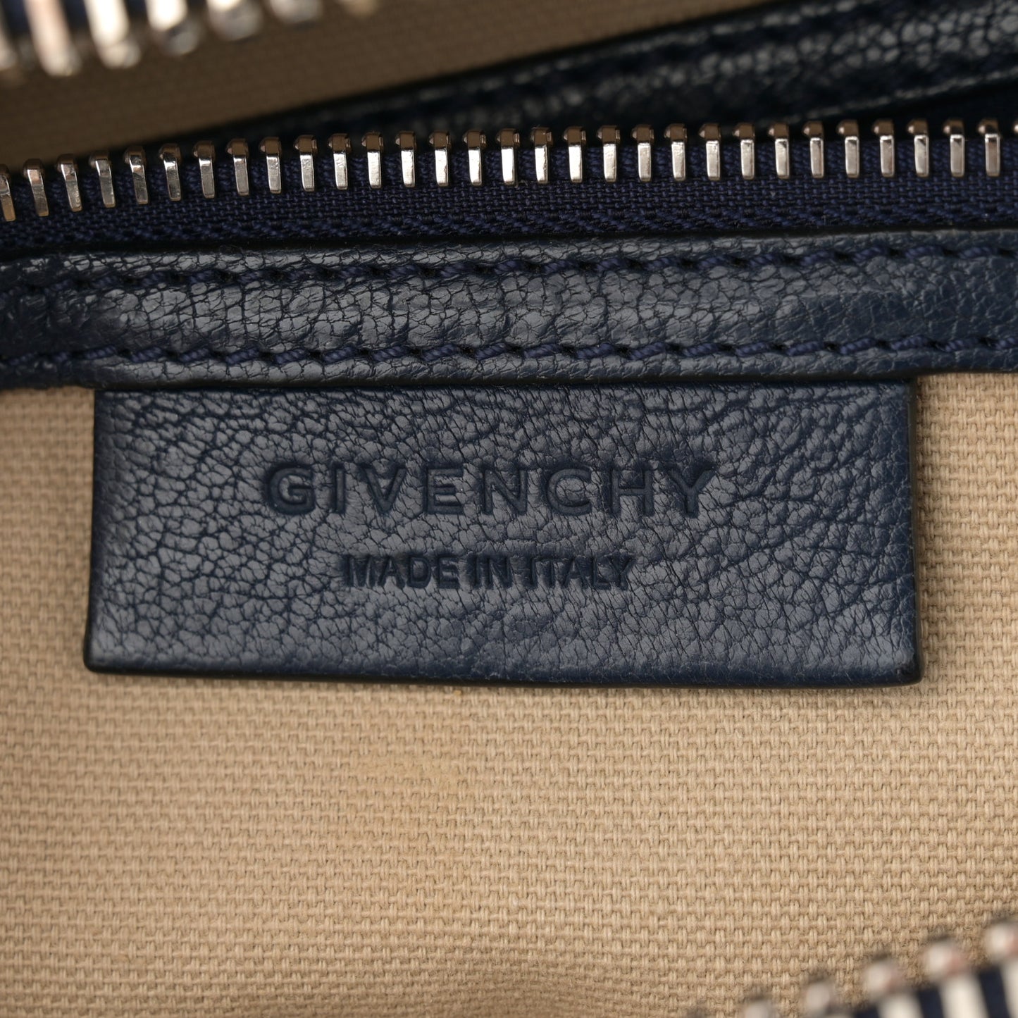 Sugar Goatskin Small Antigona Navy