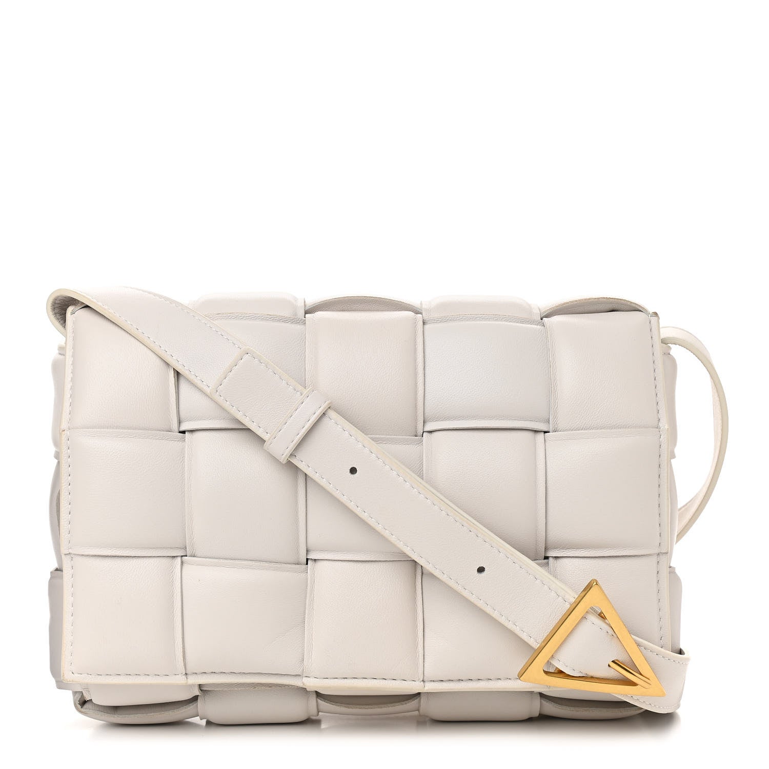 Bottega Veneta Nappa Maxi Intreccio Padded Cassette Crossbody Bag Chalk 1 of 11