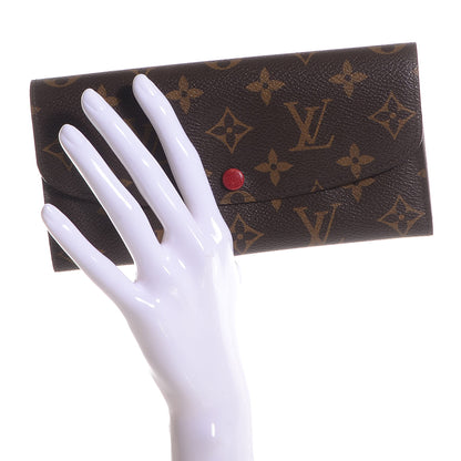 Louis Vuitton Monogram Emilie Wallet Rouge 2 of 8