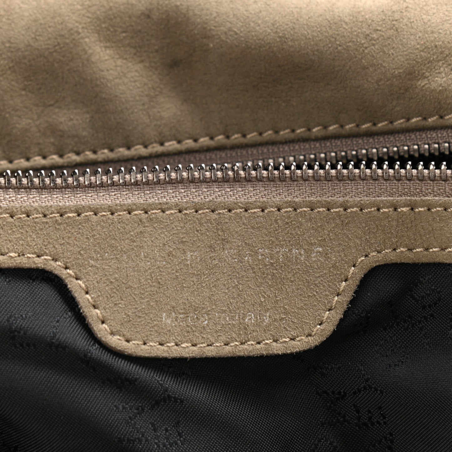 Eco Suede Fringe Big Falabella Tote Taupe