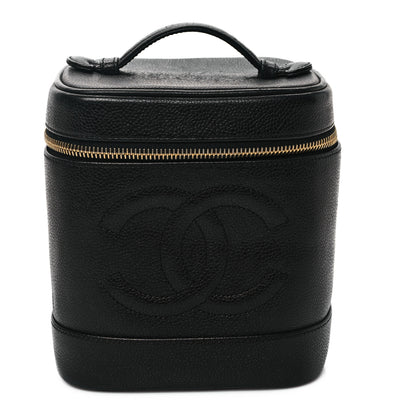 Chanel Caviar Vanity Cosmetic Case Black 1 of 11