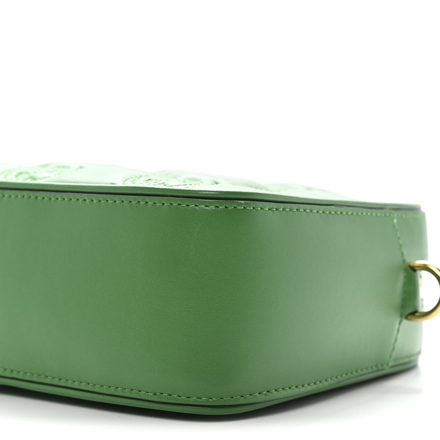 Gucci Calfskin GG Matelasse Shoulder Bag Spring Green Natural 10 of 10