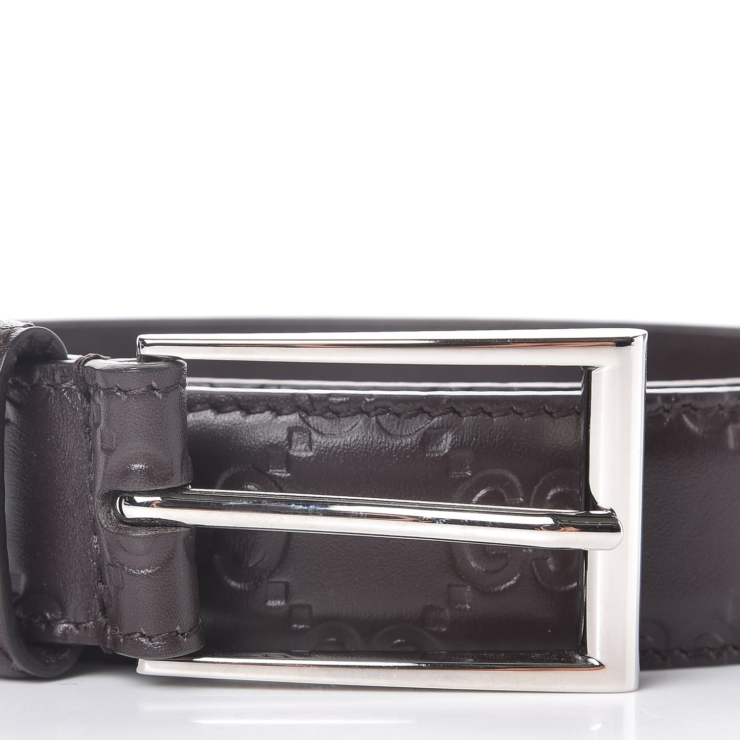 Guccissima Signature 40mm Belt 90 36 Chocolate