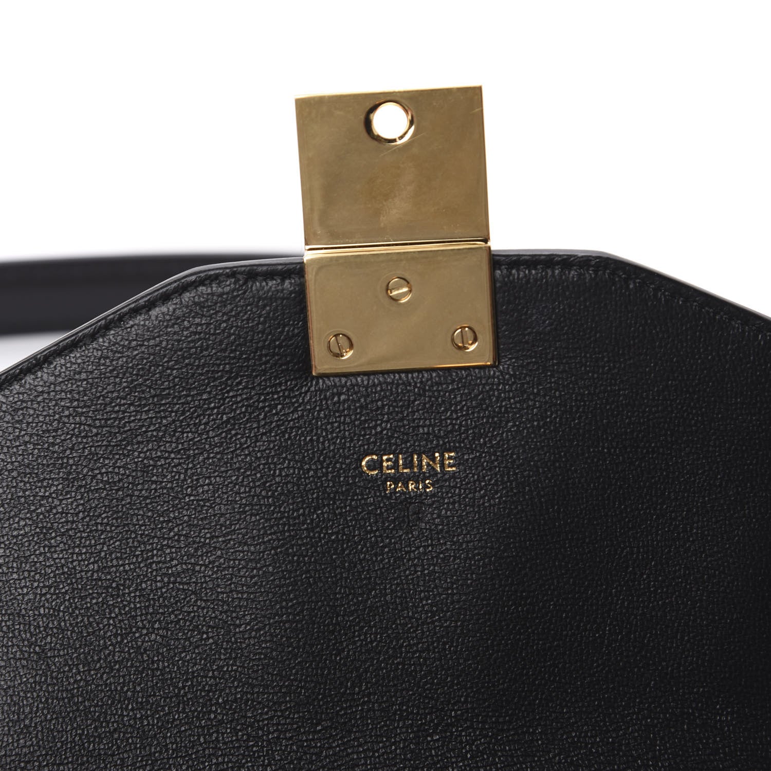 Celine Shiny Calfskin Medium C Bag Black 8 of 13