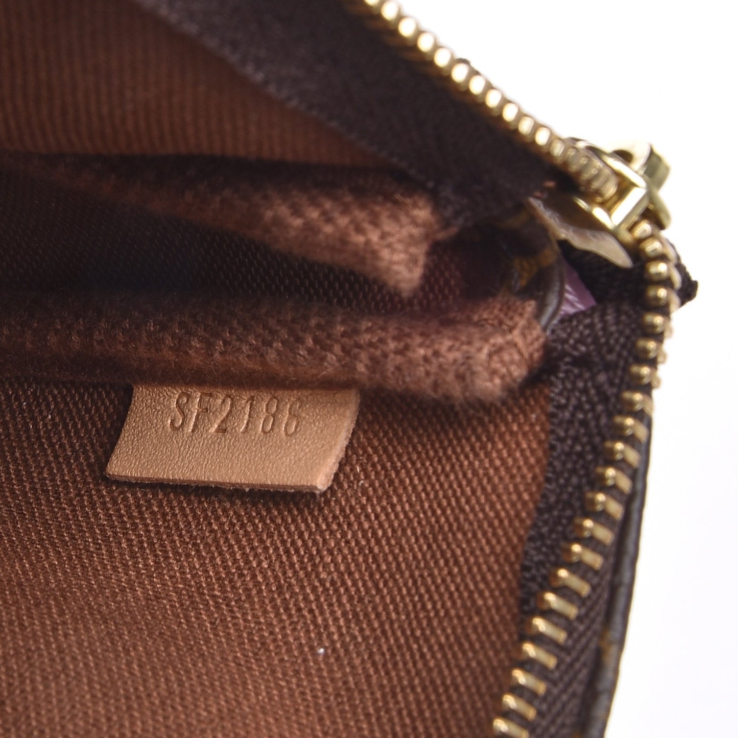 Monogram 2016 Christmas Animation Mini Pochette Accessories Rose Ballerine