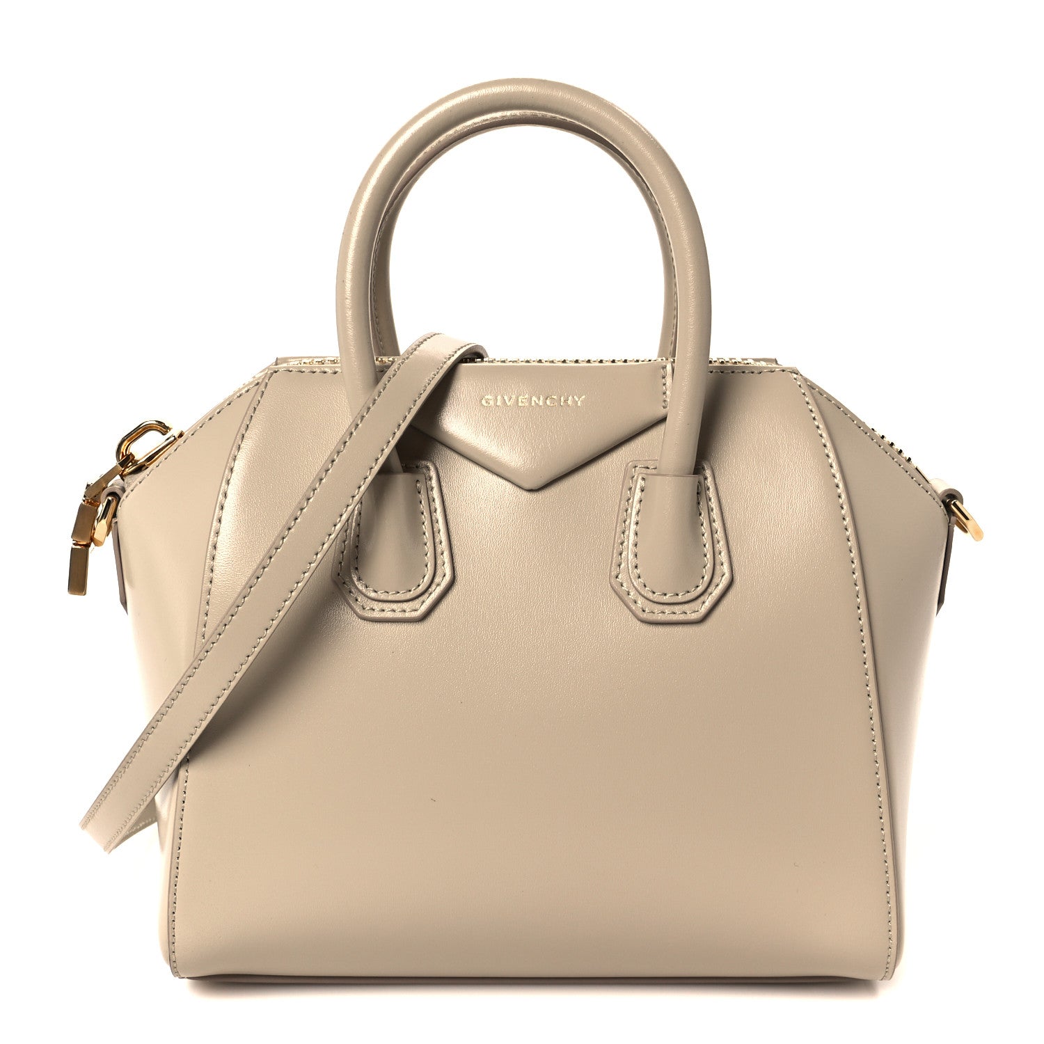 Givenchy Smooth Calfskin Mini Antigona Beige Buff 1 of 9