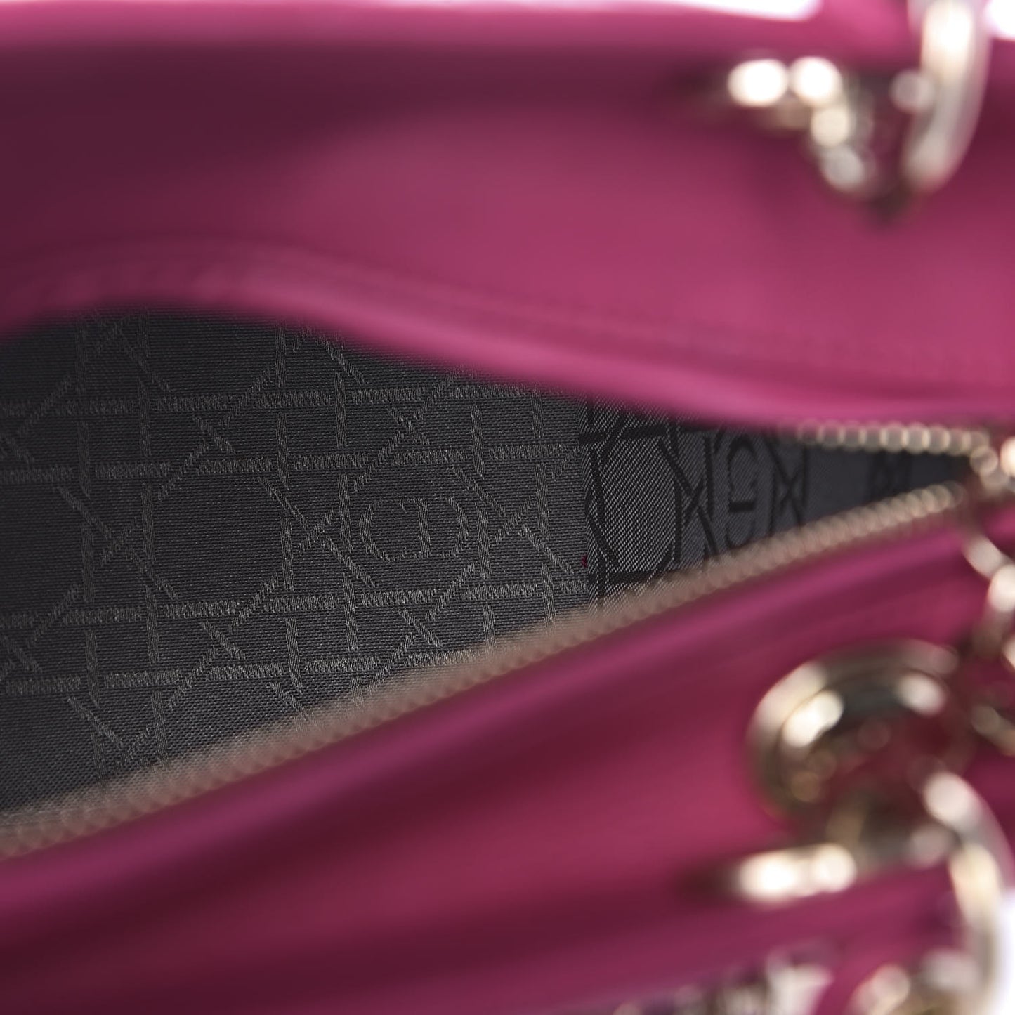 Lambskin Cannage Medium Lady Dior Pink