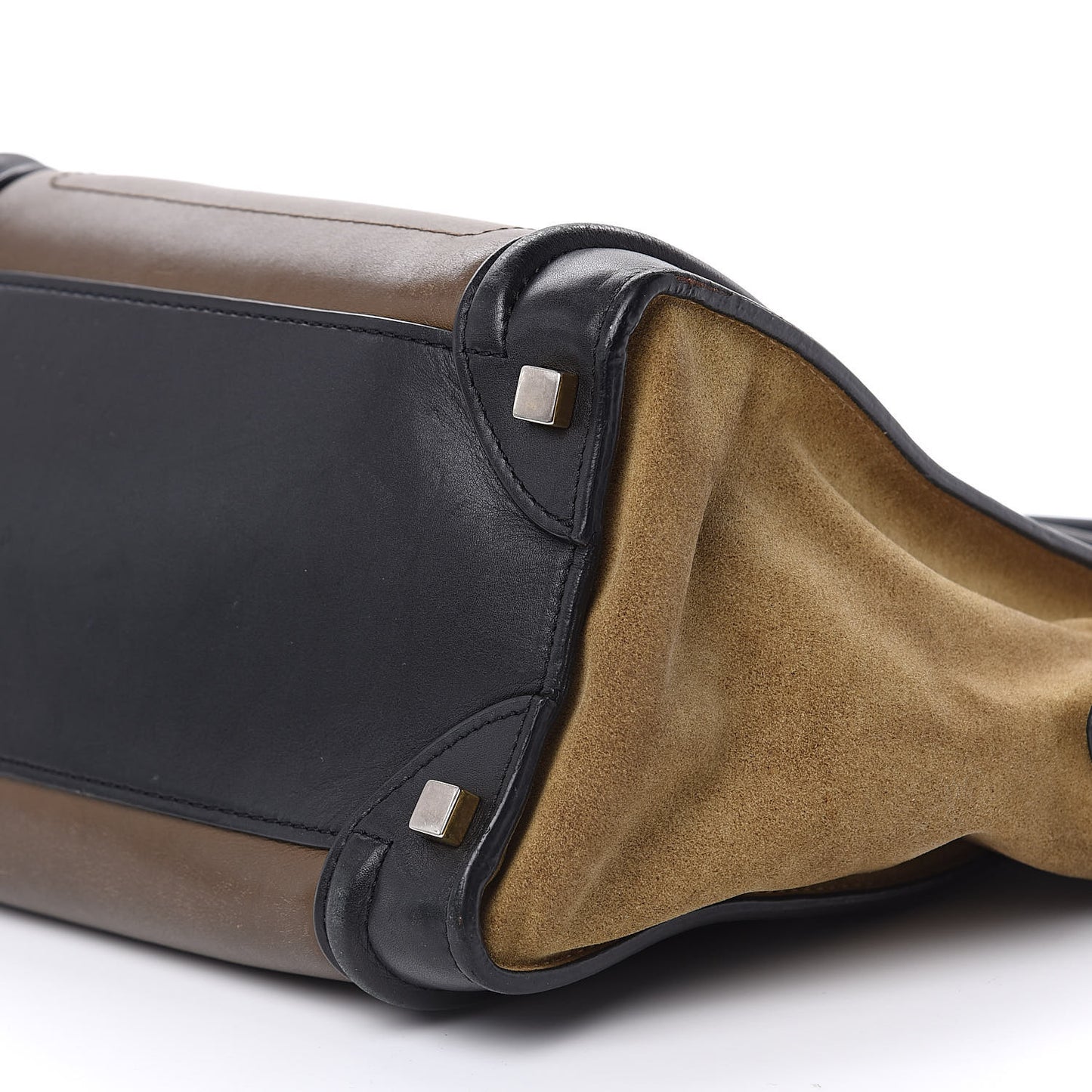 Smooth Calfskin Suede Micro Tri-Color Luggage