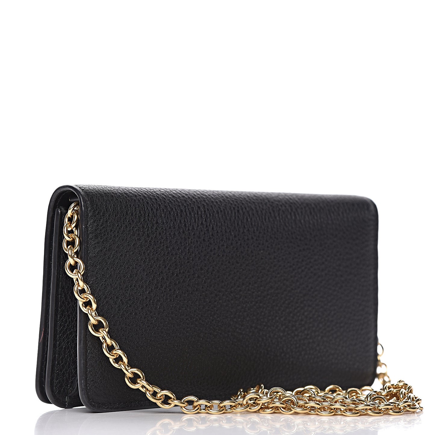 Vitello Daino Mini Crossbody Bag Black