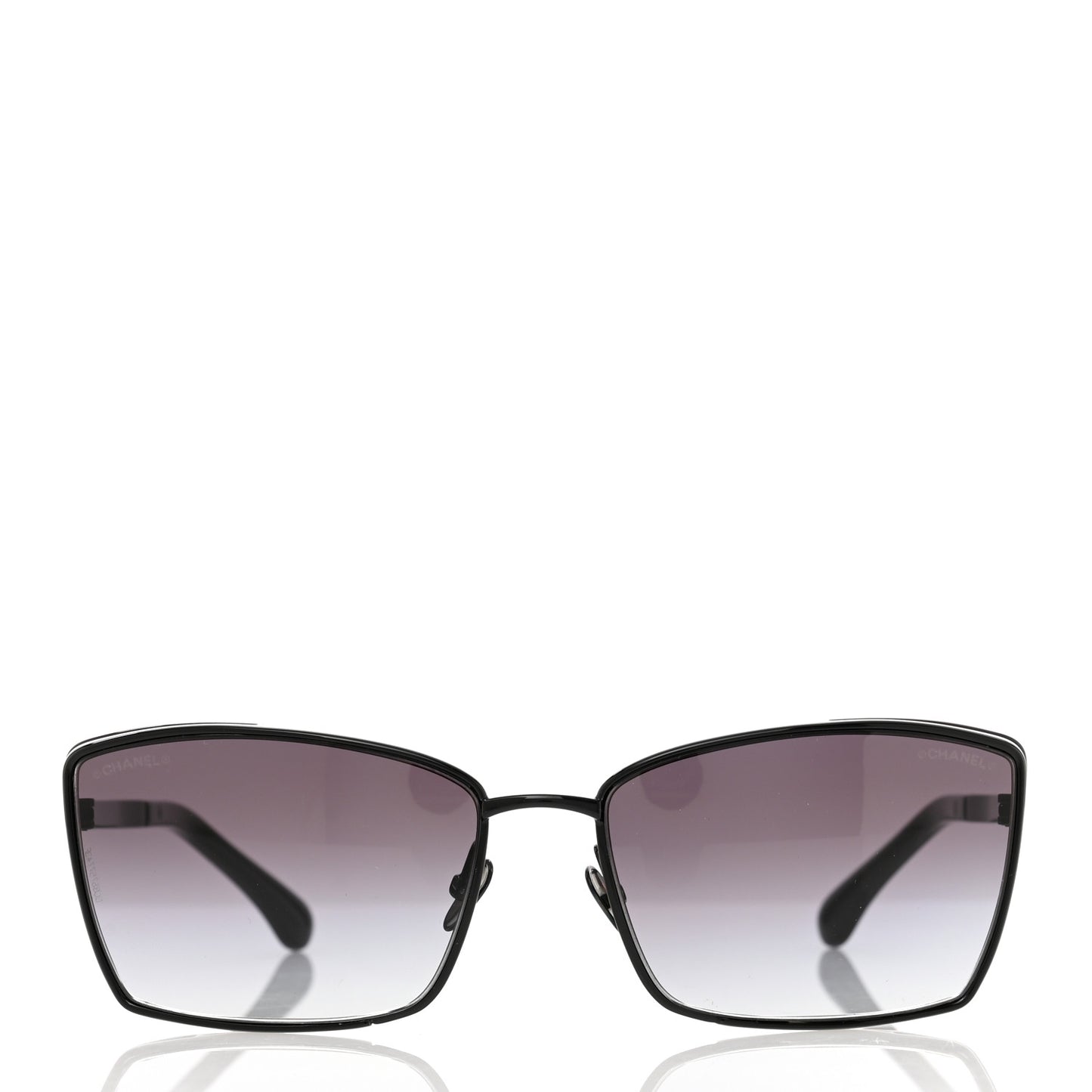 Metal Logo Sunglasses 71542 Black