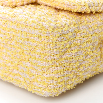 Chanel Tweed Quilted Mini Rectangular Flap Yellow Pink 10 of 11