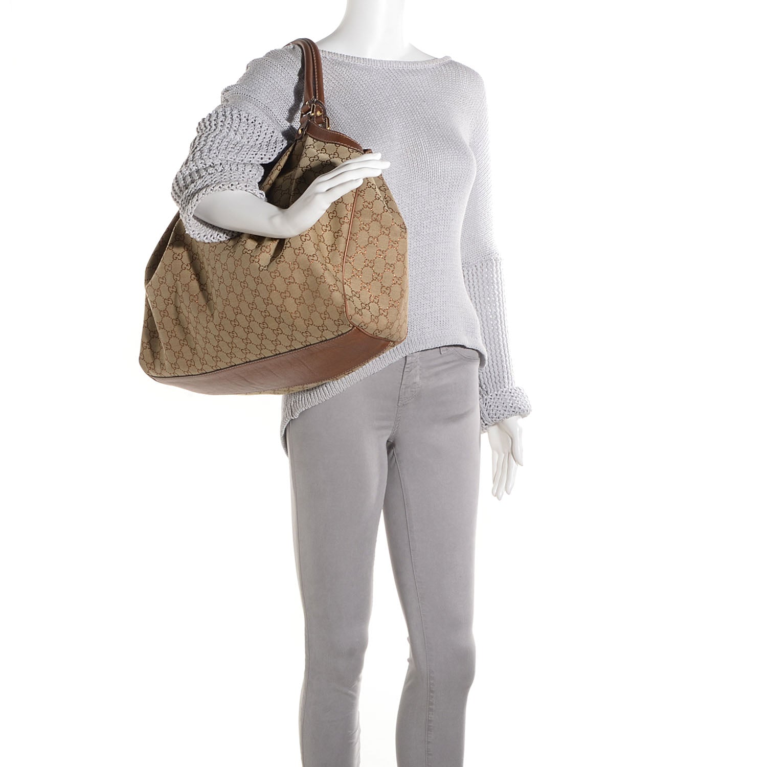 Gucci Monogram Large Sukey Tote Bronze 2 of 7