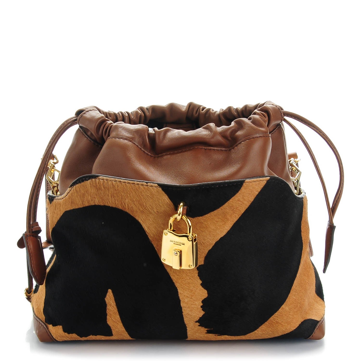 Burberry Calf Hair Animal Print Little Crush Tan 1 of 8