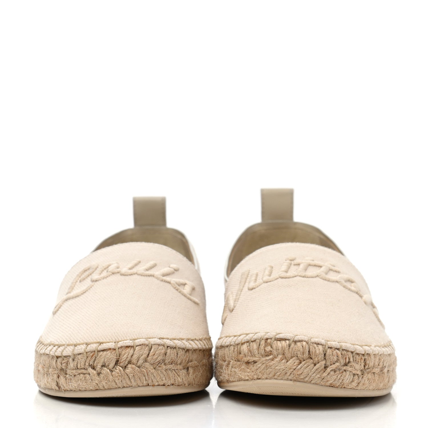 Louis Vuitton Canvas Waterfall Espadrille Flats 37 Ecru 2 of 4