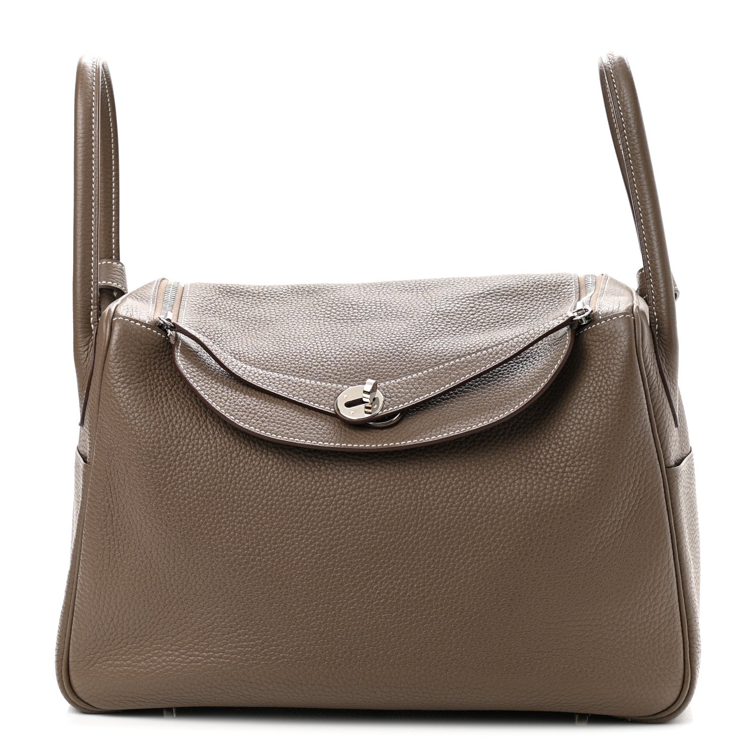 Hermes Taurillon Clemence Lindy 34 Etoupe 1 of 10