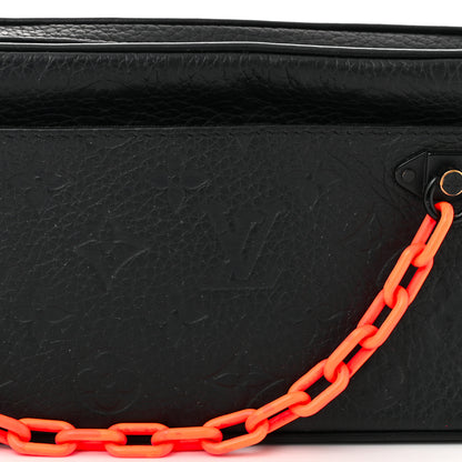 Louis Vuitton Taurillon Monogram Uniformes Solar Ray Soft Pochette Volga Belt Bag Black 7 of 11