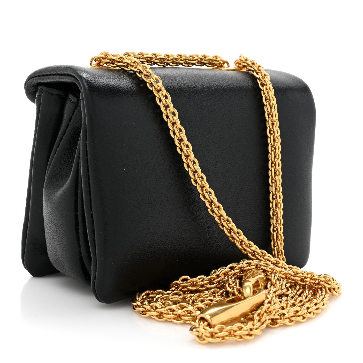 Valentino Garavani Nappa Micro One Stud Chain Bag Black 3 of 12