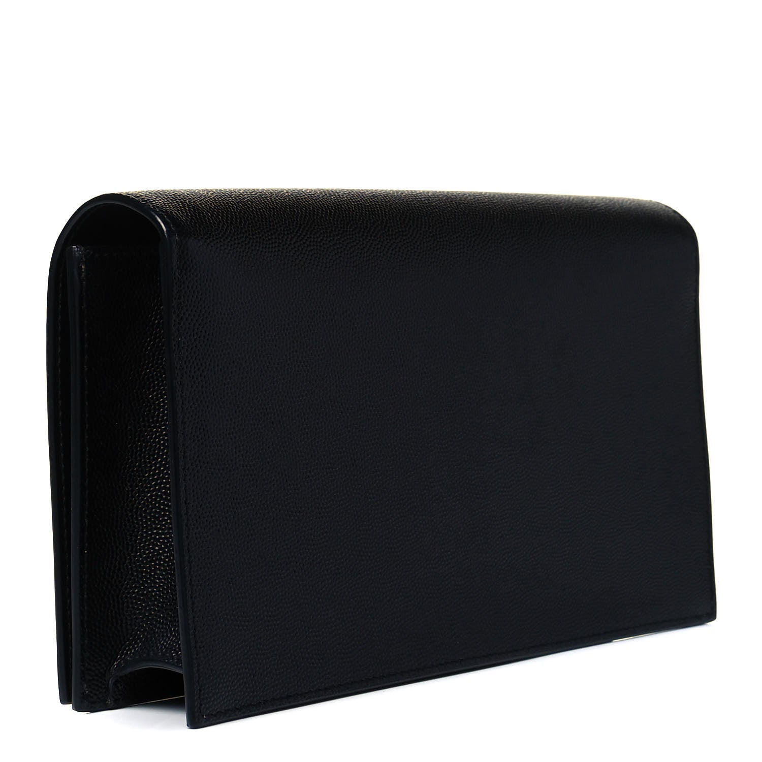 Saint Laurent Grain De Poudre Classic Monogram Kate Clutch Black 2 of 7