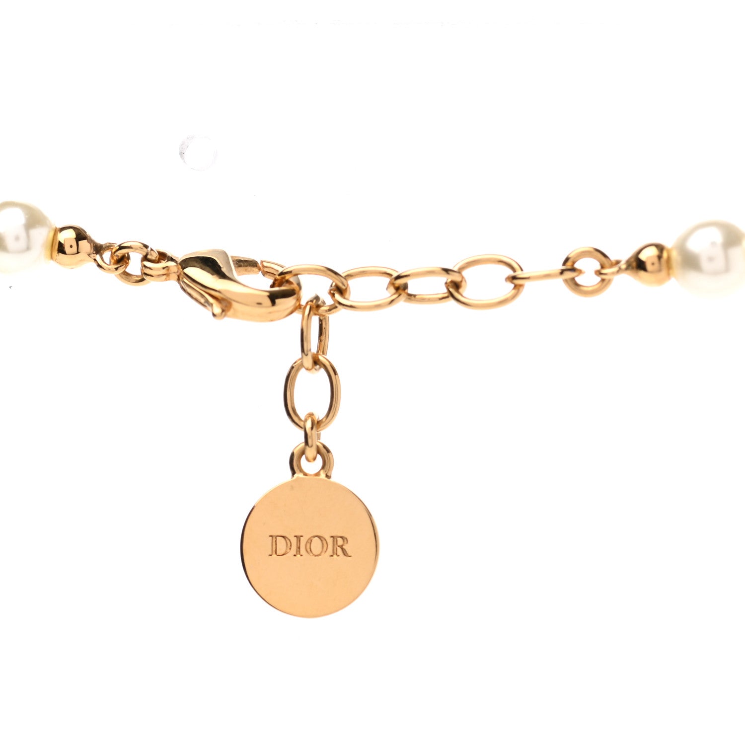 Christian Dior Pearl 30 Montaigne Choker Necklace Gold 5 of 6