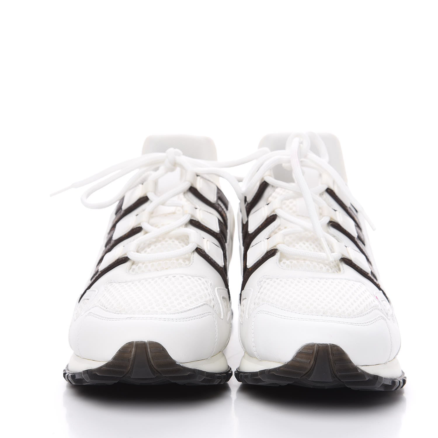 Louis Vuitton Calfskin Monogram Run Away Sneakers 39 White 2 of 11