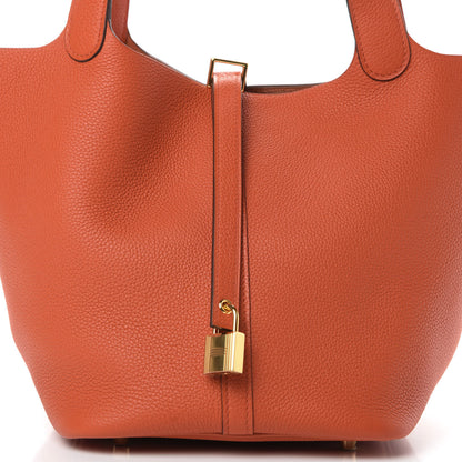 Hermes Taurillon Maurice Picotin Lock 22 MM Terre Battue 10 of 10