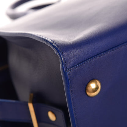 Saint Laurent Calfskin Medium Classic Y Cabas Navy 10 of 12