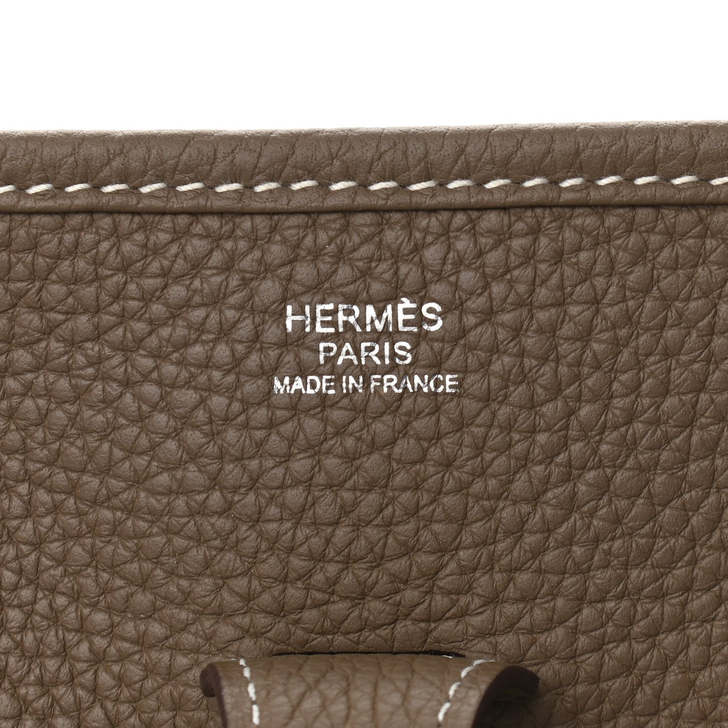 Hermes Taurillon Clemence Evelyne III PM Etoupe 6 of 11
