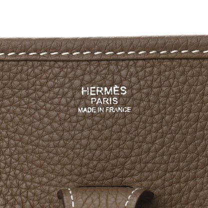 Hermes Taurillon Clemence Evelyne III PM Etoupe 6 of 11