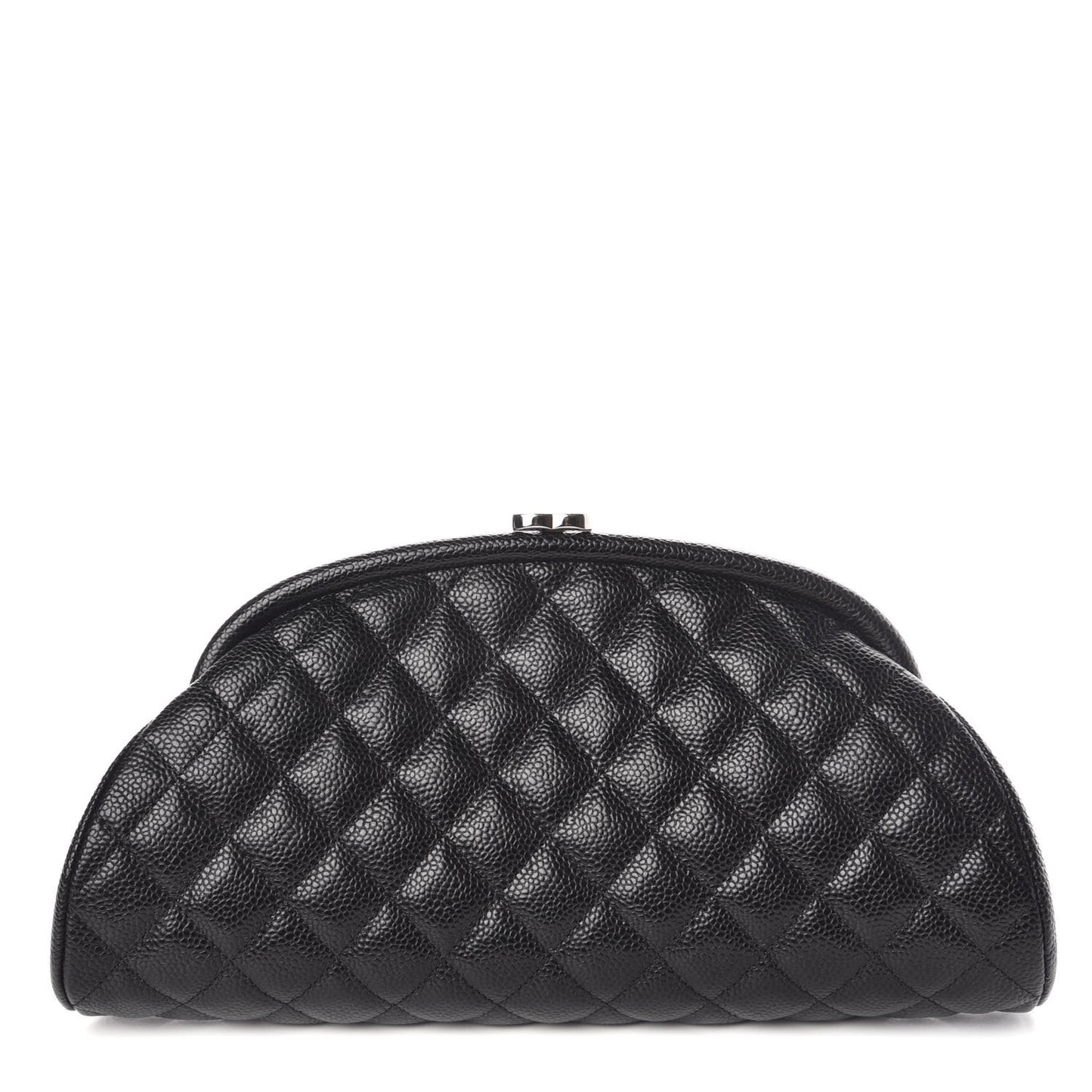 Caviar Quilted Timeless Clutch Black
