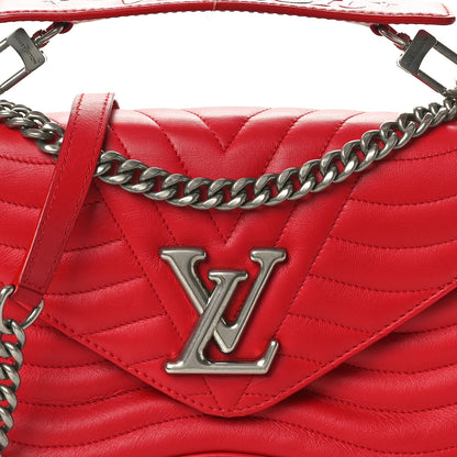 Louis Vuitton Calfskin New Wave Chain MM Ecarlate 7 of 9