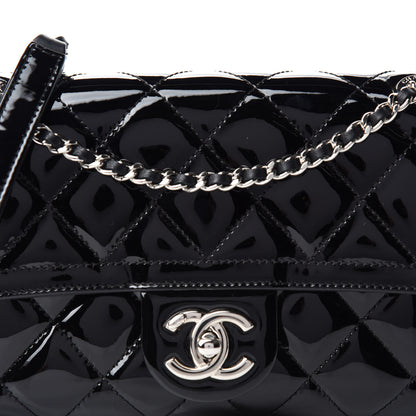 Chanel Patent Quilted Small Coco Shine Flap Black 10 of 10