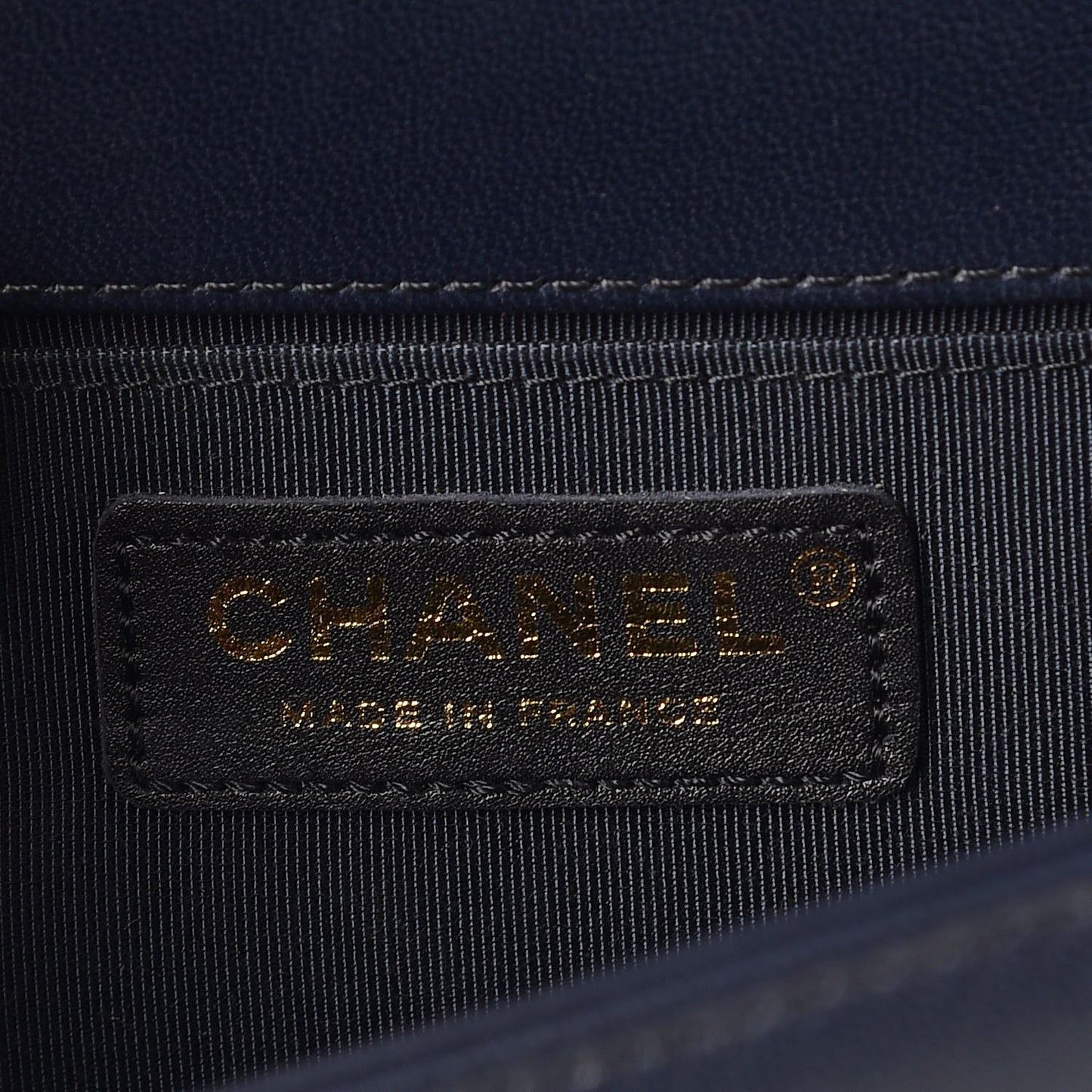 Lambskin Quilted Medium Boy Flap Dark Navy